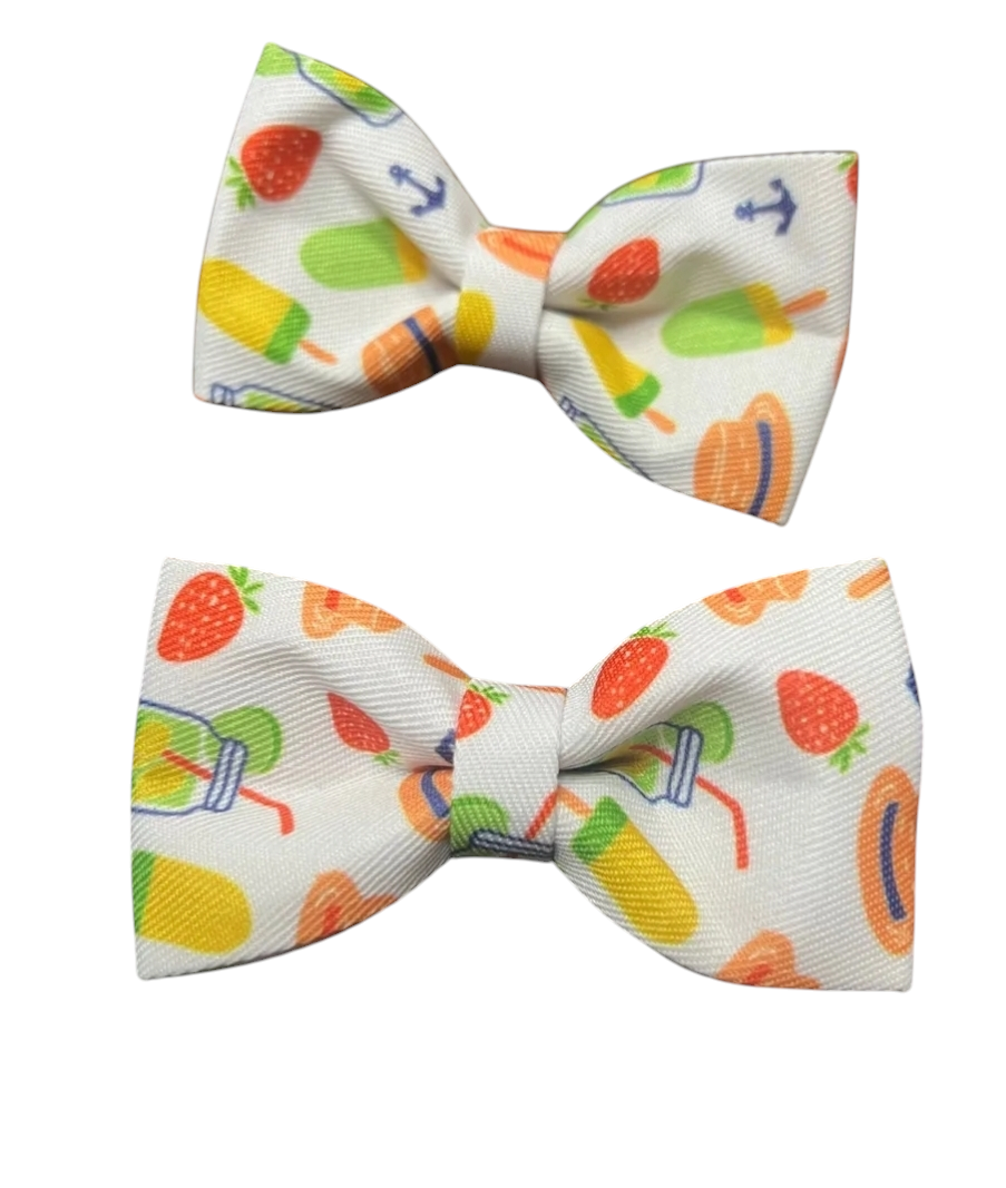 White “Fruit Time” Summer Bows image 2
