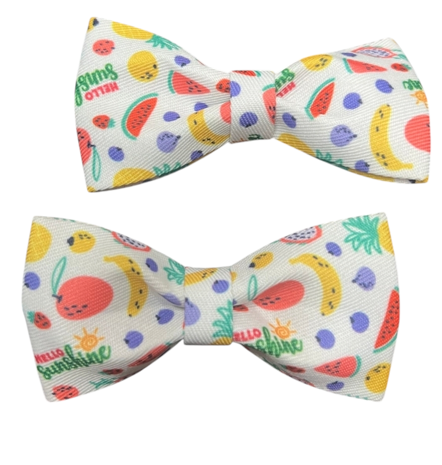 White “Fruit Time” Summer Bows image 6