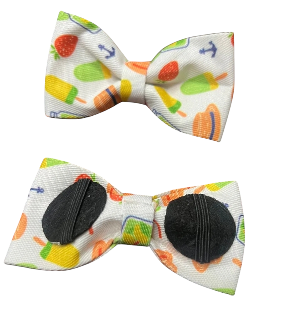 White “Fruit Time” Summer Bows image 3