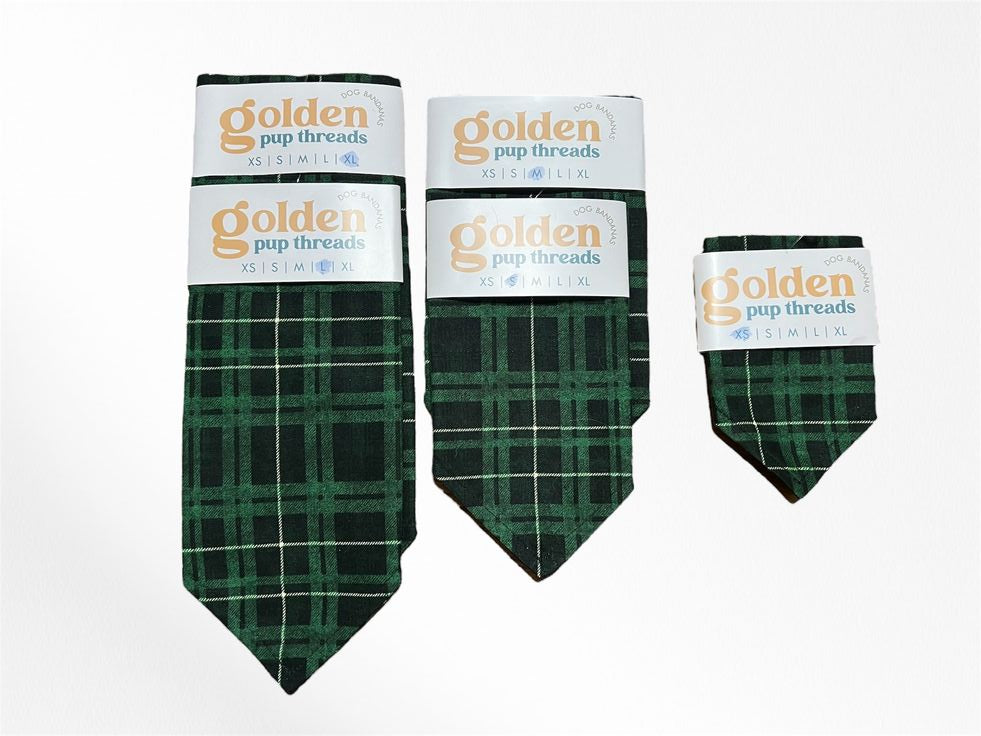 Green Plaid Bandanas image 0
