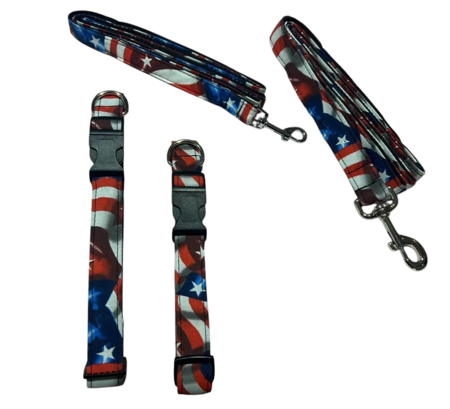 Classic Waving American Flag Collar image 1