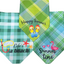 “Spring Vibes” Green & Yellow Pet Bandannas