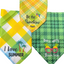 “Spring Vibes” Green & Yellow Pet Bandannas