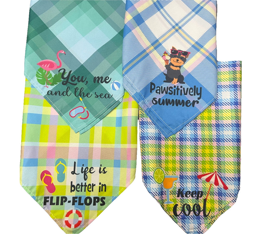 Multi Color Pet Bandannas