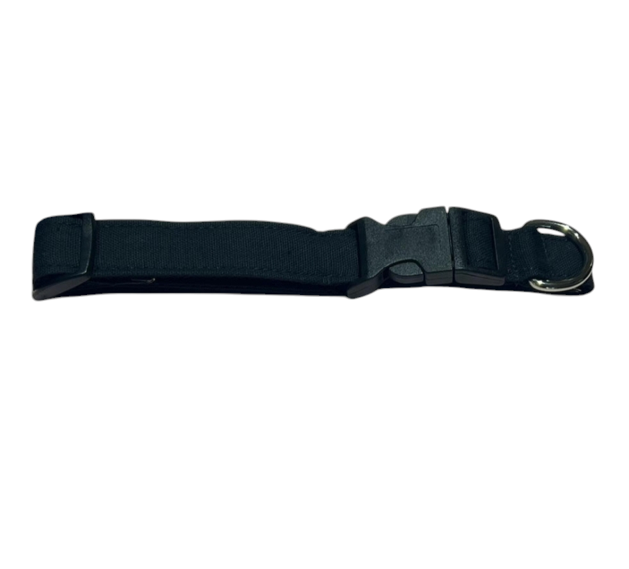 Solid Black Dog Collar image 0